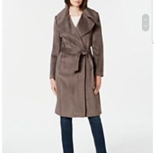 Calvin Klein Notch Collar Wrap Coat